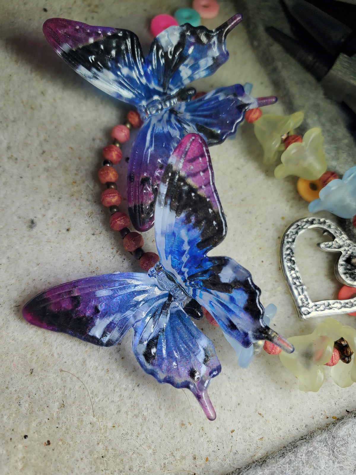 Butterfly 🦋 necklace with bracelet